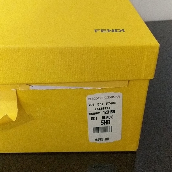 Fendi Black Heels size 35.5 (US Size 5.5) - Picture 8 of 10